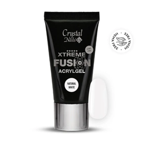 Crystal Nails Xtreme Fusion HEMA Free AcrylGel Natural White - 27ml (30g) főképe
